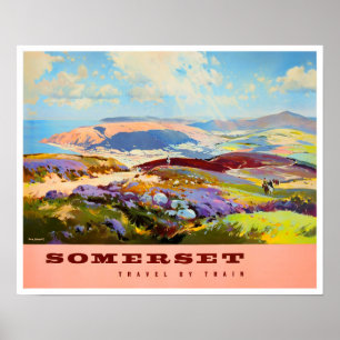 Somerset England Vintage Poster