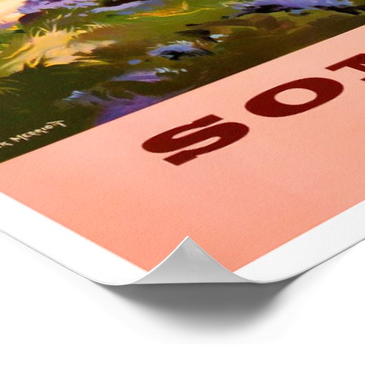 Somerset England Vintage Poster (Ecke)