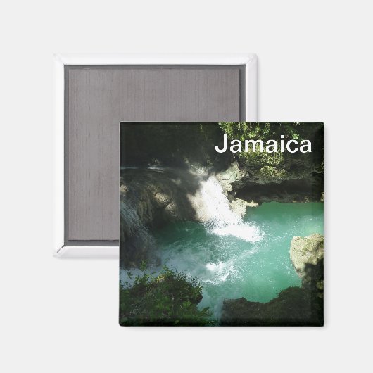 Somerset Falls Jamaica Foto Magnet Wasserfall (Vorderseite/Rückseite)