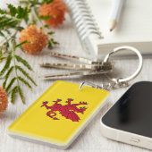 Somerset Flag England Dragesymbol Schlüsselanhänger (Vorderseite rechts)