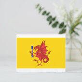 Somerset Flag Postkarte (Stehend Vorderseite)