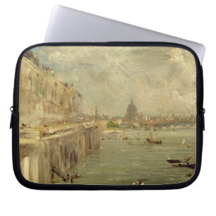 Somerset-Haus-Terrasse von Waterloo-Brücke, c.181 Laptopschutzhülle