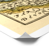 Somerset Landkreis England Altes antikes Atlantik  Poster (Ecke)