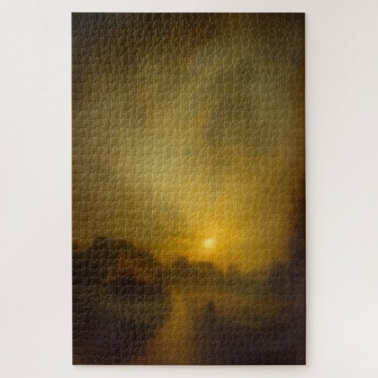 Somerset-Sonnenuntergang Pfad im Stil von Turner P Puzzle (Vertikal)