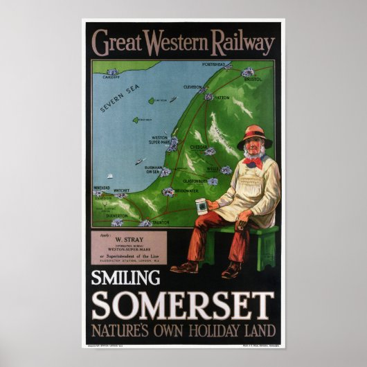 Somerset UK Vintage Poster 1940 (Vorne)