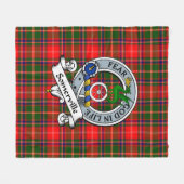 Somerville Clan Abzeichen Tartan Kariert Fleecedecke (Vorderseite (Horizontal))