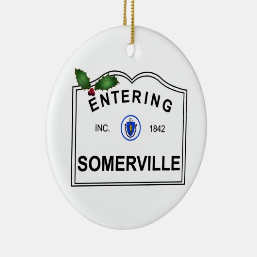 Somerville MA Keramik Ornament (Rechts)