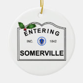 Somerville MA Keramik Ornament (Vorne)