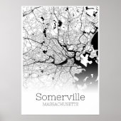 Somerville Map - Massachusetts - City Map Poster (Vorne)