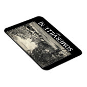 Somerville NJ, Main Street View, Vintag Style Magnet (Rechte Seite)