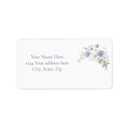 Something Blue Address Label Adressaufkleber