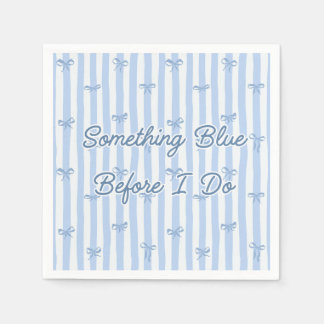 "Something Blue Before I Do" Blaues Band Serviette