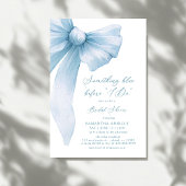 Something Blue Before I Do  Blue Bow Bridal Shower Einladung