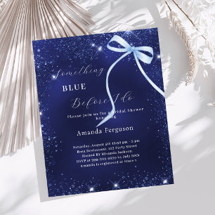 Something blue before I do bow Bridal Shower