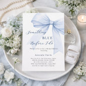 Something blue before I do bow Bridal Shower Einladung