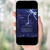 Something blue before I do bow Bridal Shower Einladung