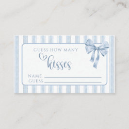 Something Blue Before I Do Bow Guess Kisses Begleitkarte