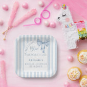 Something Blue Before I Do Bow  Pappteller (Party)