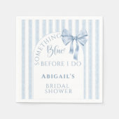 Something Blue Before I Do Bow  Serviette (Vorderseite)