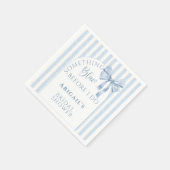Something Blue Before I Do Bow  Serviette (Ecke)