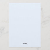 Something Blue before I Do Bridal Shower Einladung (Rückseite)