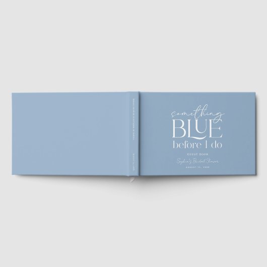 Something Blue Before I Do Bridal Shower Gästebuch (Voll)