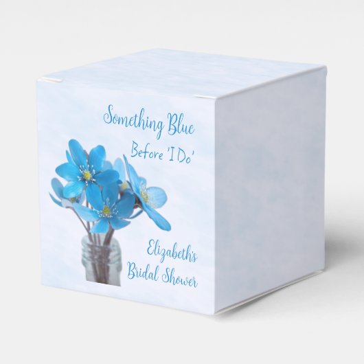 Something Blue Before I Do Bridal Shower Geschenkschachtel (Vorderseite)