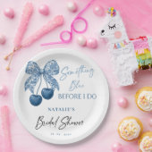 Something Blue Before I Do Bridal Shower Pappteller (Party)