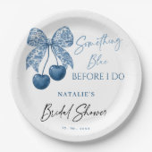 Something Blue Before I Do Bridal Shower Pappteller (Vorderseite)