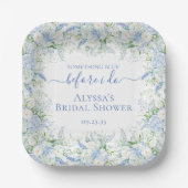 Something Blue Before I Do Bridal Shower Pappteller (Vorderseite)