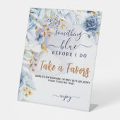 Something Blue Before I Do Bridal Shower Party Sockelschild (Vorderseite)