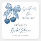 Something Blue Before I Do Bridal Shower Stickers (Vorderseite)