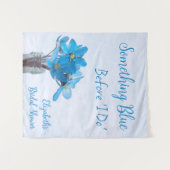 Something Blue Before I Do Bridal Shower Wandteppich (Vorderseite (Horizontal))