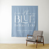 Something Blue Before I Do Bridal Shower Wandteppich (Beispiel)