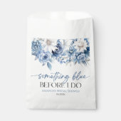 Something Blue Before I Do Floral Bridal Shower Geschenktütchen (Vorderseite)