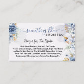 Something Blue Before I do floral Recipe Begleitkarte (Vorderseite)