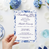 Something Blue Before I Do Florale Brautparty Einladung