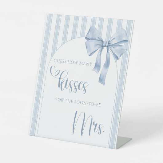 Something Blue Before I Do  Guess how Many Kisses Sockelschild (Vorderseite)