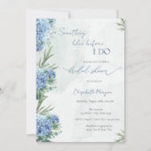 Something Blue Before I Do Hydrangea Einladung (Vorderseite)