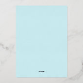 Something Blue Before I Do Martini Bridal Shower Folieneinladung (Rückseite)