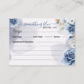 Something Blue Before I Do Recipe  Begleitkarte (Vorderseite)