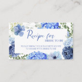 Something blue before i do recipe for the bride begleitkarte (Vorderseite)
