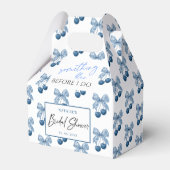 Something Blue Before I do Theme Bridal Shower Geschenkschachtel (Vorderseite)