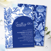 Something blue blue chinoiserie bridal shower einladung