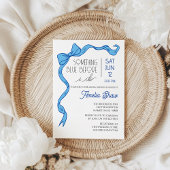 Something Blue Bow Bridal Shower Invitation Einladung