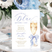 Something Blue Bow Bridal Shower Invitation Einladung