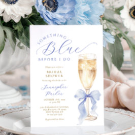 Something Blue Bow Bridal Shower Invitation Einladung