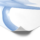 Something Blue Bow Bridal Shower Welcome Poster (Ecke)