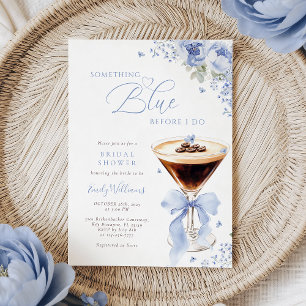 Something Blue Bow Coffee Brautparty Einladung