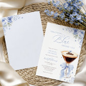 Something Blue Bow Coffee Brautparty Einladung
